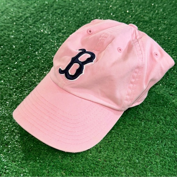 Pink Boston Soxs Dad Baseball Hat Cap Adjustable Size Vintage - Picture 3 of 6